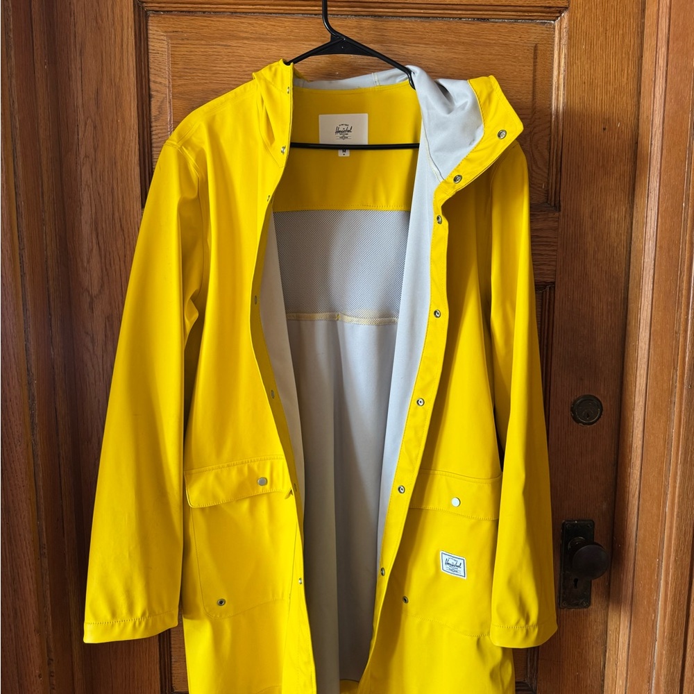Herschel Supply Co, Rainwear, Women’s Parka Rain Jacket, Yellow, Size M - Picture 4 of 7